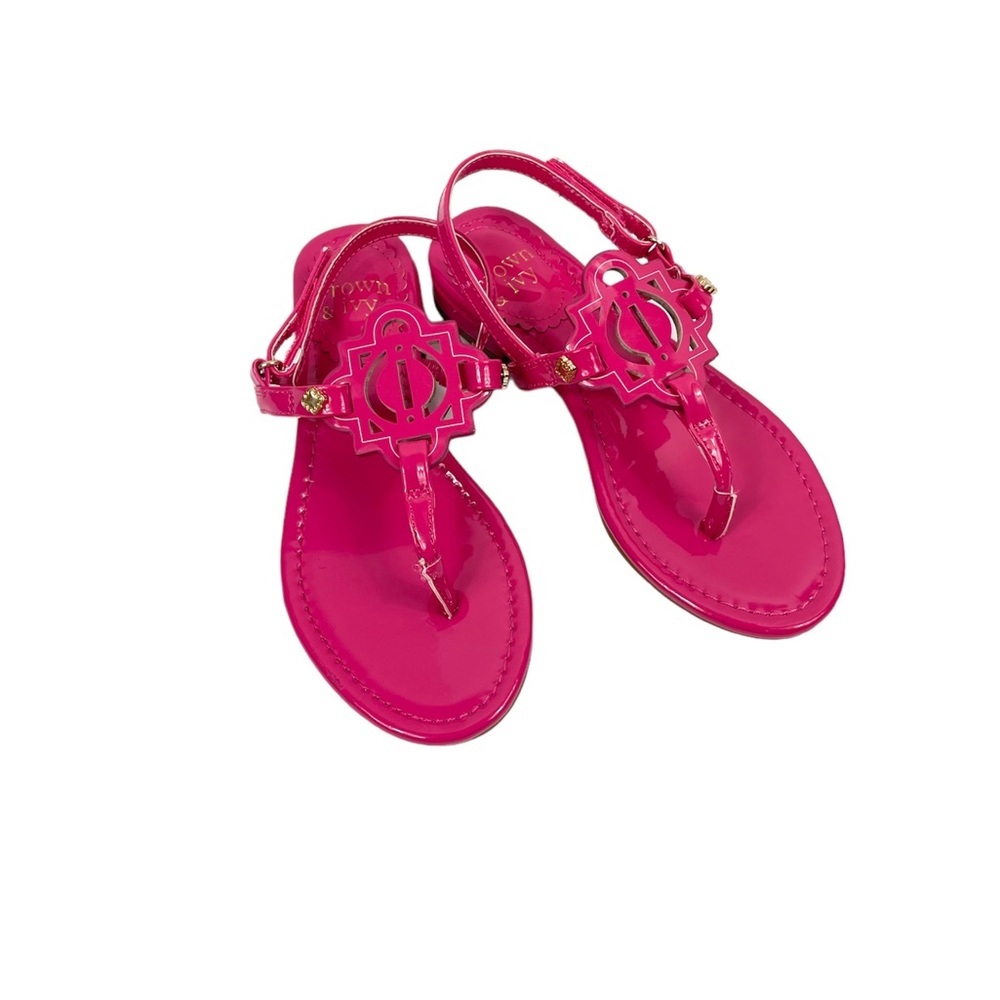 Crown and Ivy Fuchsia Pick Sandals size Kids 13